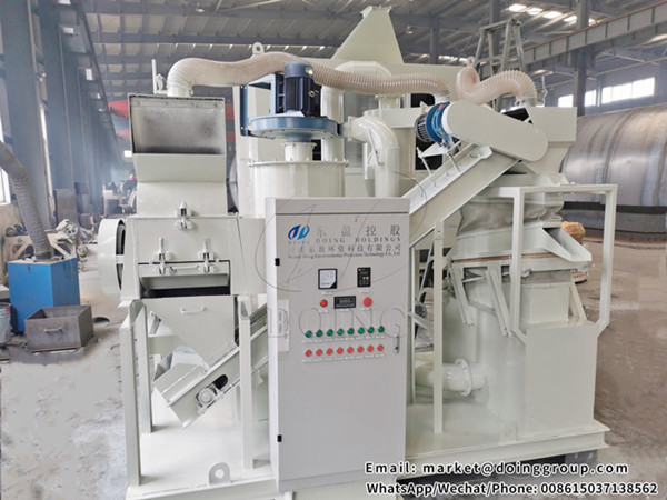 600kg / h copper cable wire recycling machine running process