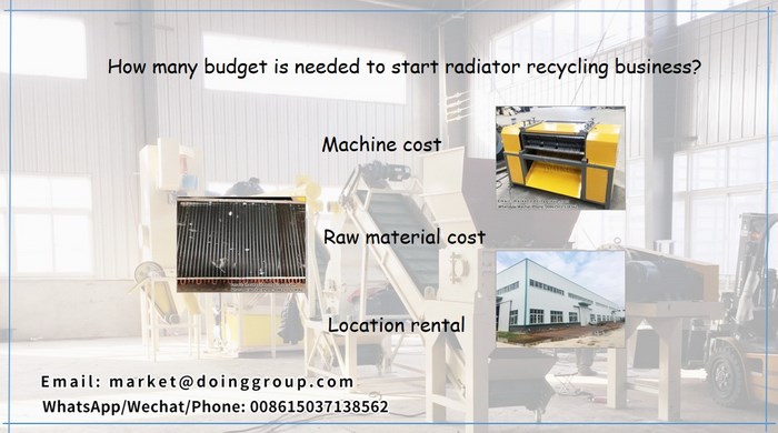 radiator recycling machine 