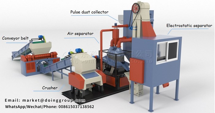 copper wire granulator machine 