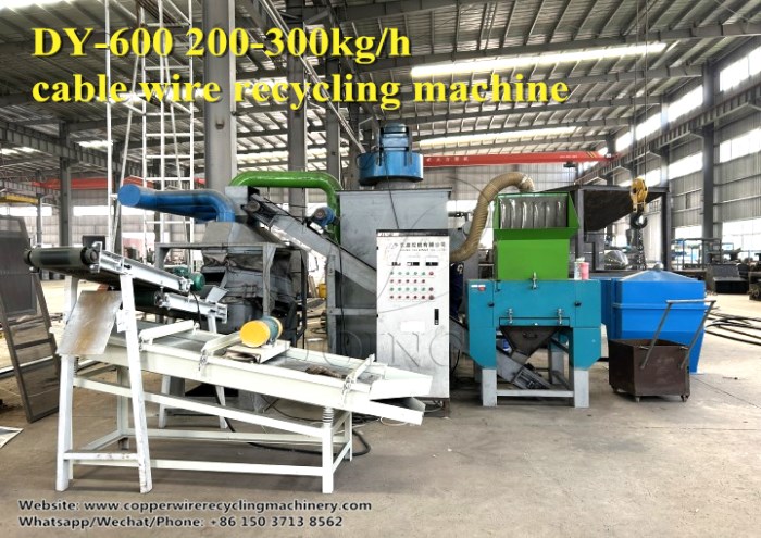 waste cable wire recycling machine