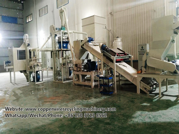 1000kg/h e waste circuit board recycling system project is put into production in China