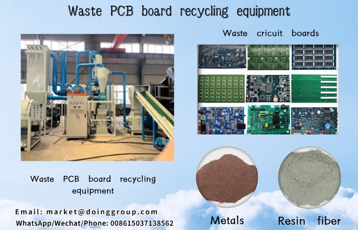 E-waste circuit board recycling machine