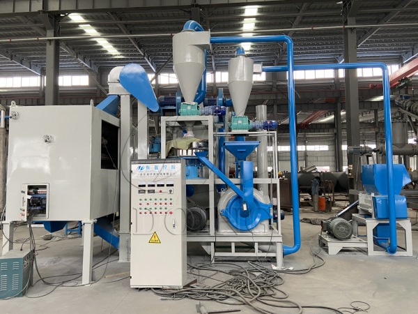 200-300kg/h aluminum plastic separation recycling machine was delivered from DOING to Taiwan, China