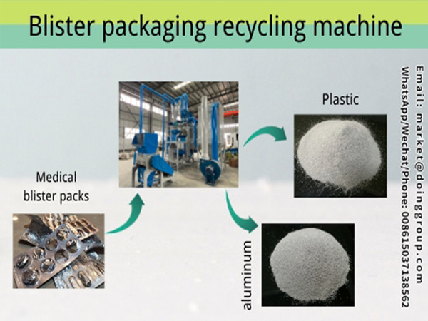 Aluminum plastic plate and medical blister recycling machine