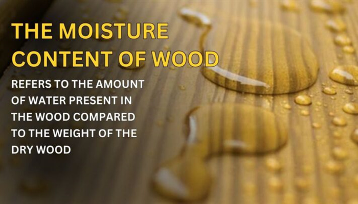 The moisture content of wood