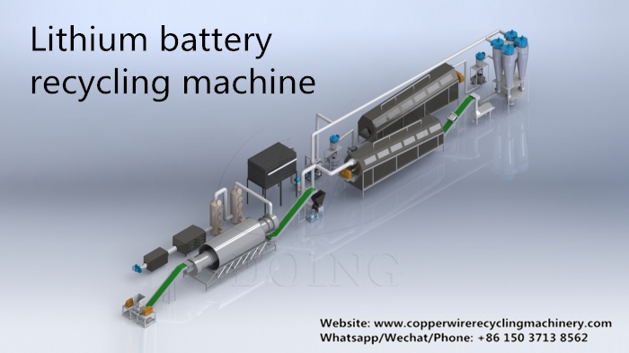 Lithium battery recycling machine