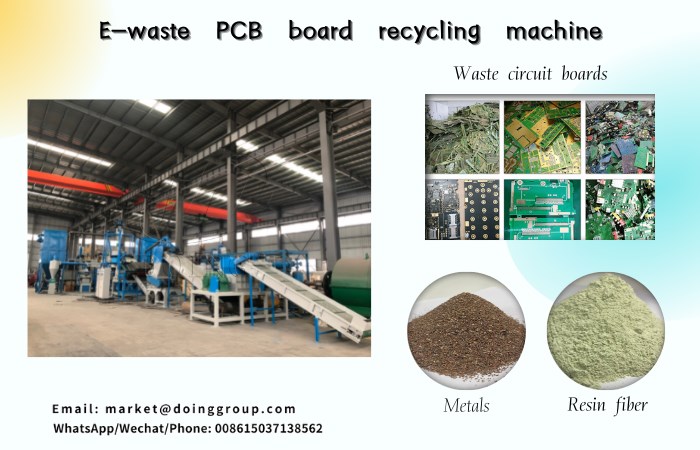 e waste PCB recycling machine