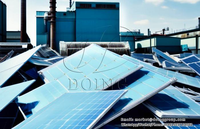 solar panel recycling machine