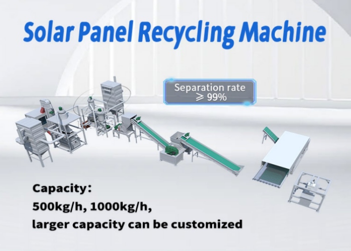 Solar panel recycling machine