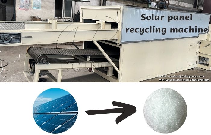 photovoltaic panel recycling machine