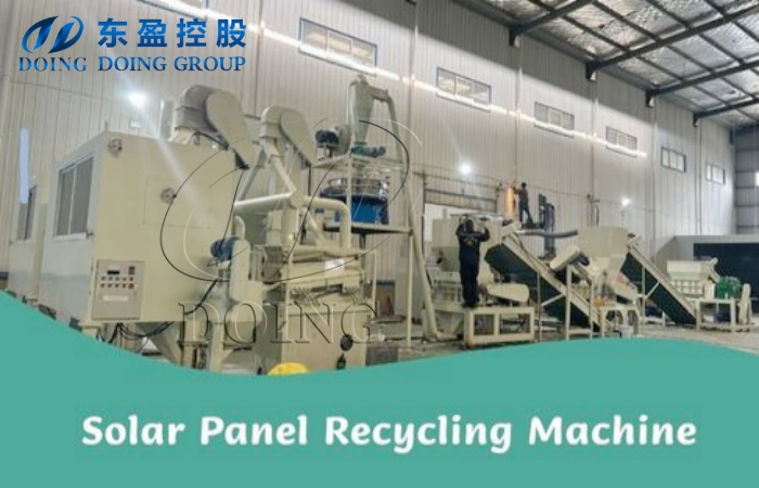 Solar panel recycling machine