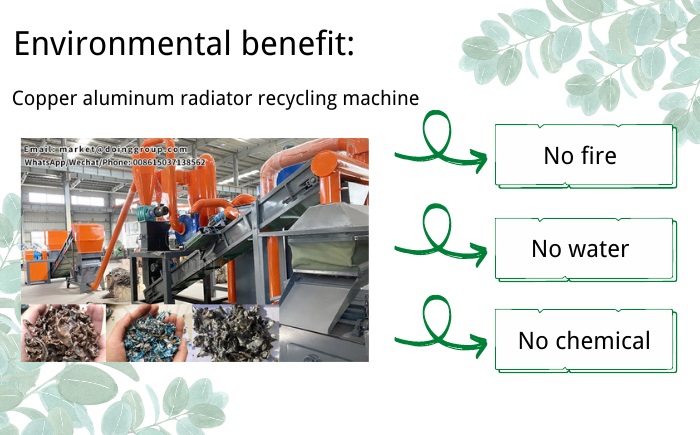 radiator crushing and separation machine