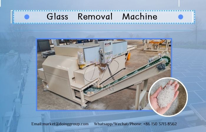 Glass removal machine