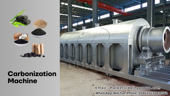 smokeless continuous carbonization furnace