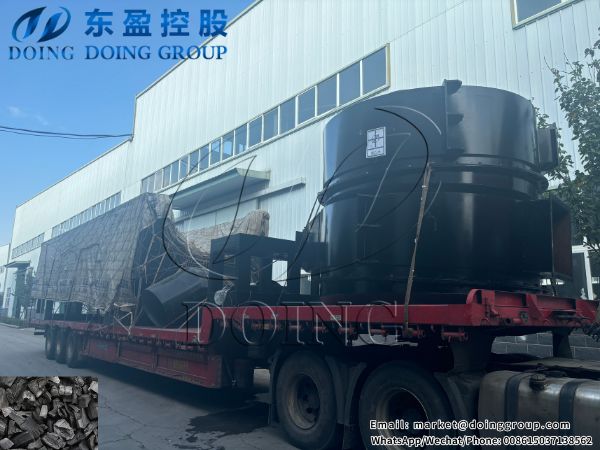 A set of organic waste continuous carbonization equipment was delivered to Vietnam