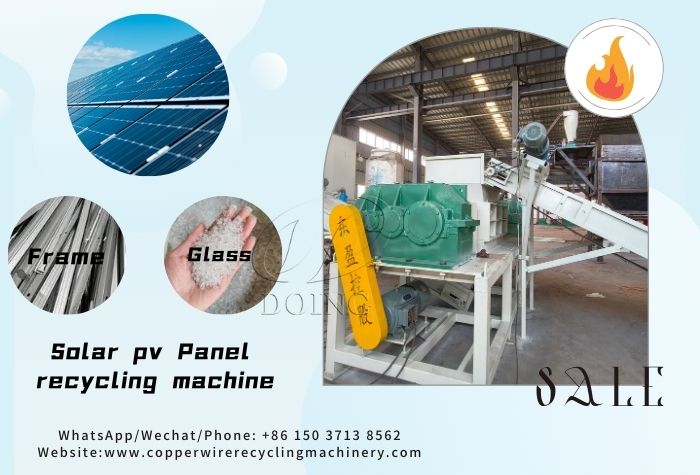 solar panel crushing and separation machine