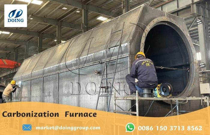 Continuous carbonization furnace