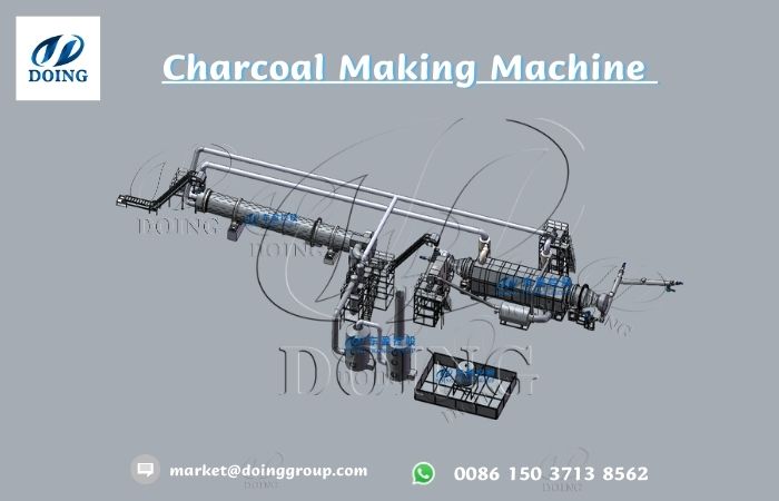 Continuous carbonization machine