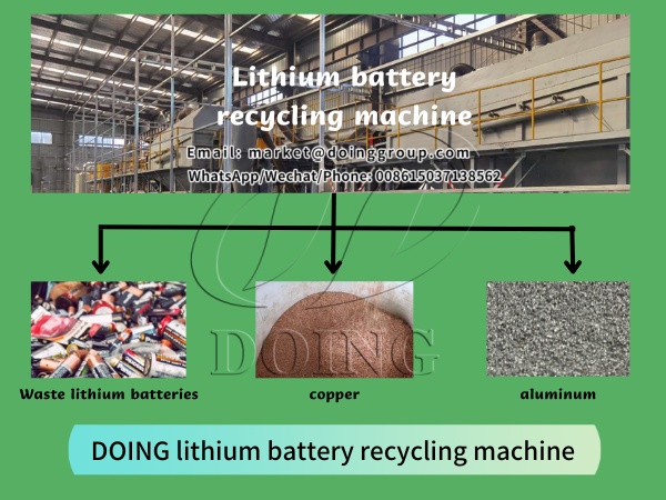 Lithium battery recycling machine