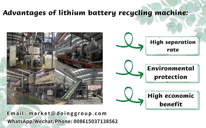 lithium-ion battery recycling equipment for sale in India